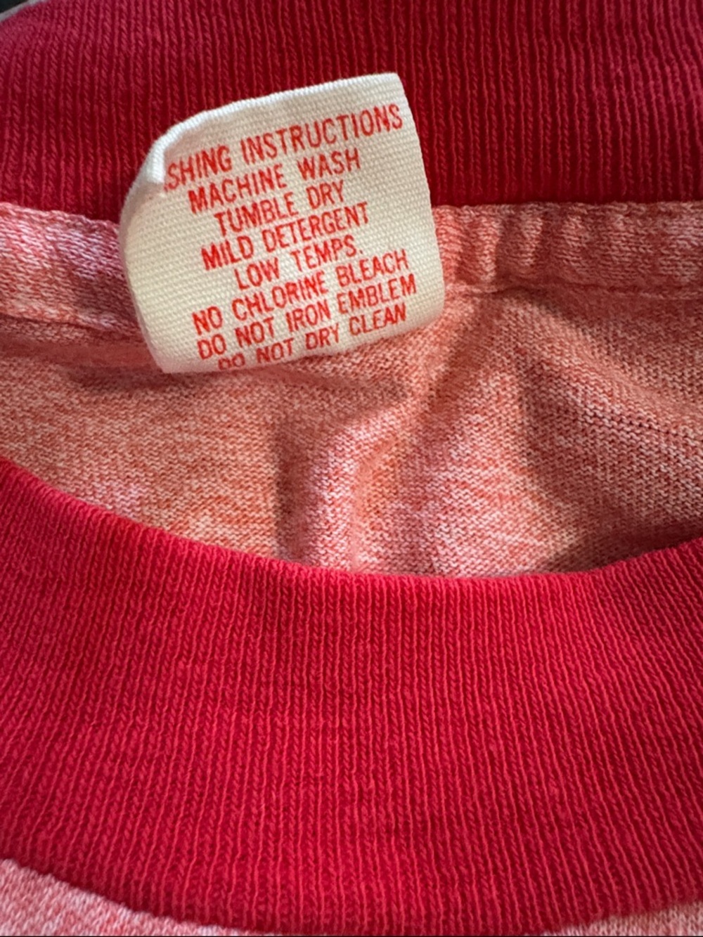 Vintage 80’s Stanford Collegiate Lettering Single Stitch Ringer Tee Made in USA - Picture 8 of 10